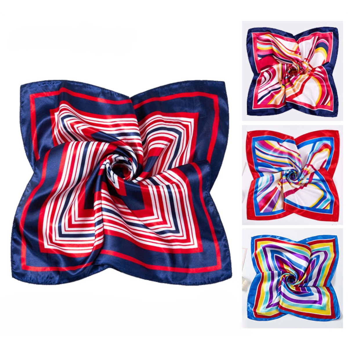 Silk Scarf Square - 50*50 см квадратные шелковые шарфы, шарф,