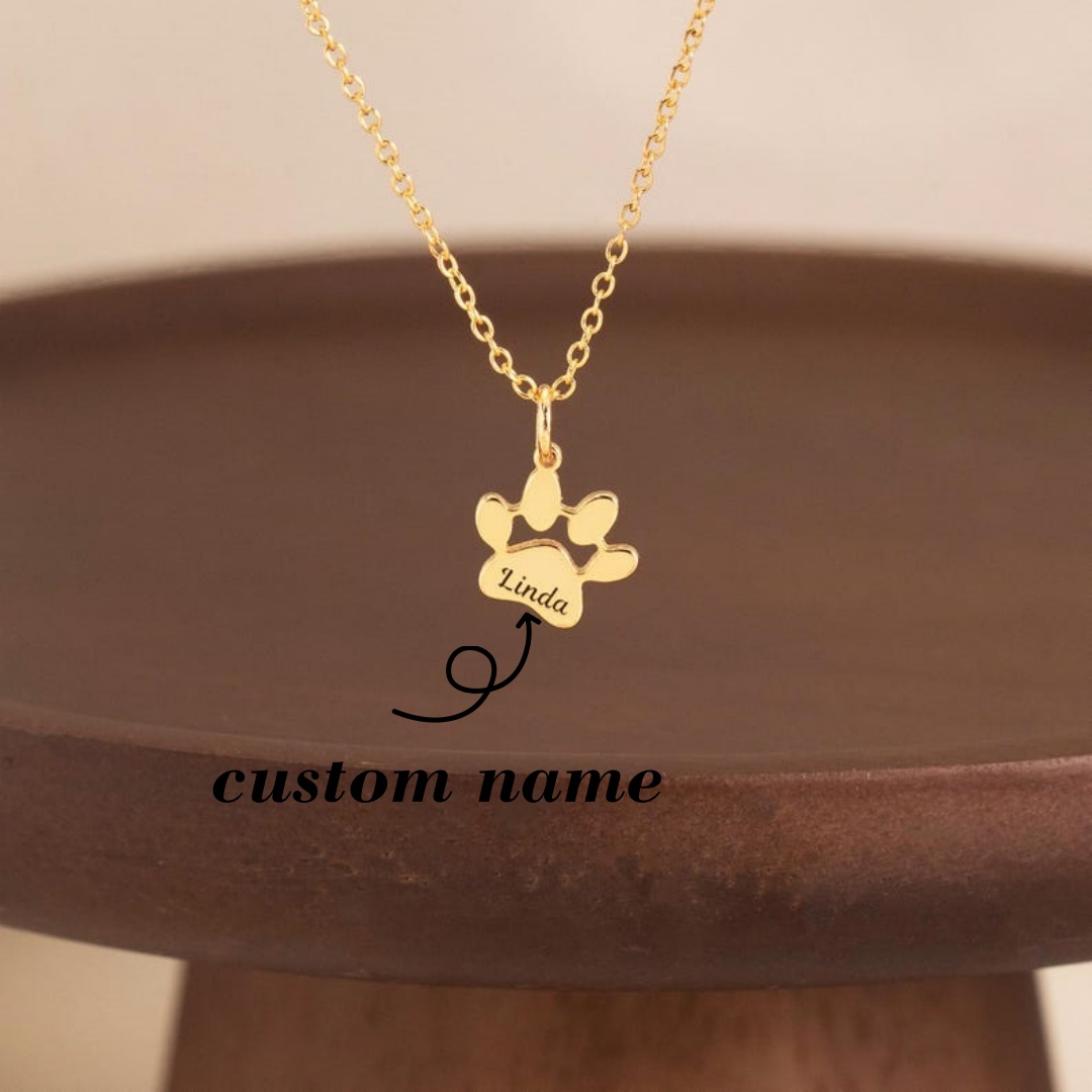 Women Accessories Gift Box - Персонализированное ожерелье с именем и отпечатком