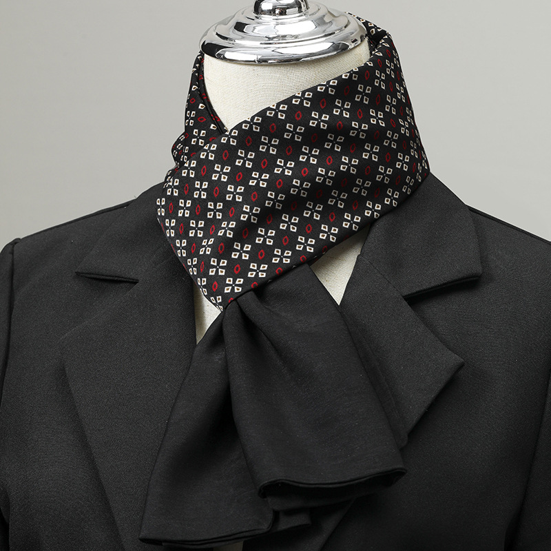 Silk Scarf Square - Мужской шарф, имитация шелка, шарф на
