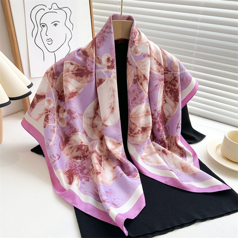 Silk Scarf Square - Большой квадратный шарф 90 см с