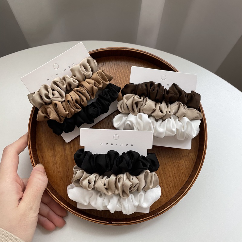 3/4/6 шт./компл., атласные рез – обзор и цена Scrunchie Satin Set