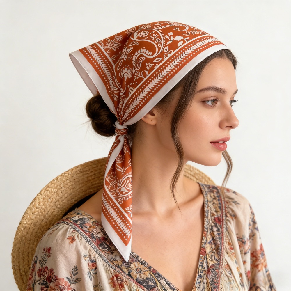 Шелковый платок с принтом кешь – обзор и цена Silk Scarf Square
