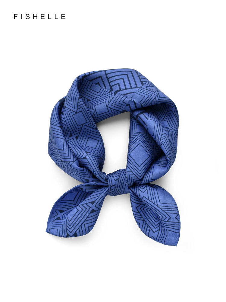 Женский саржевый шарф с геомет – обзор и цена Silk Scarf Square