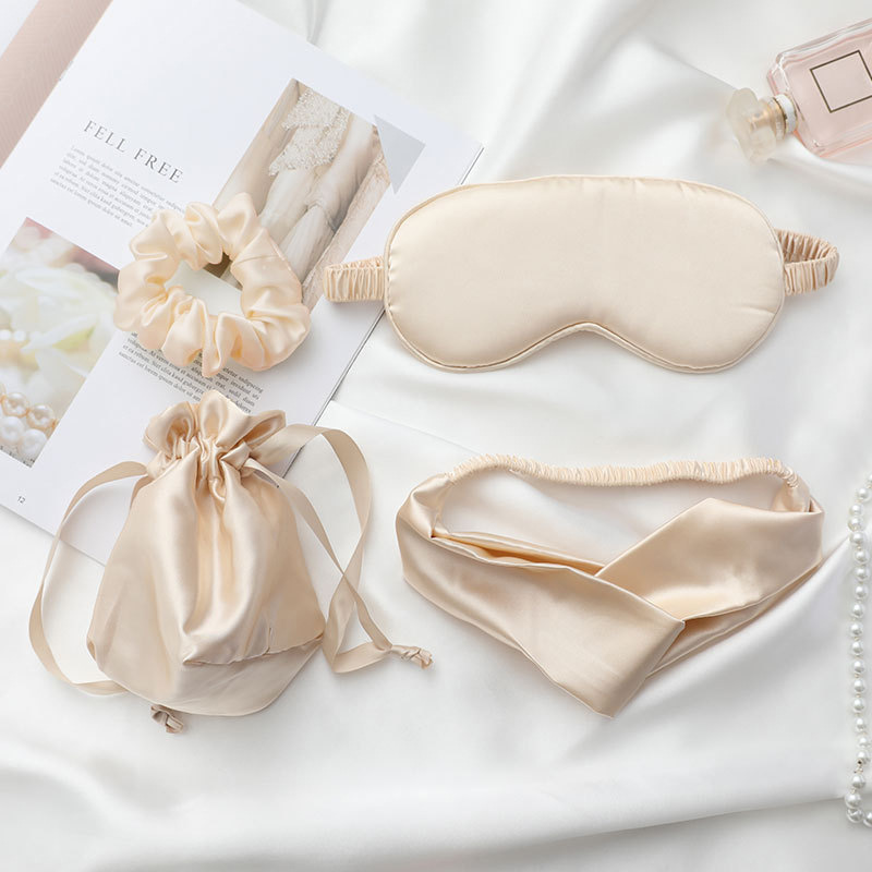 4 шт., шелковые маски для сна, – обзор и цена Scrunchie Satin Set