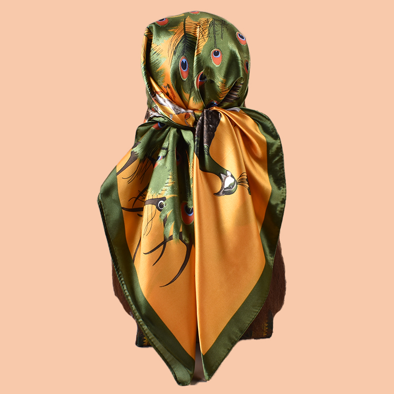 1 шт., женский большой квадрат – обзор и цена Silk Scarf Square