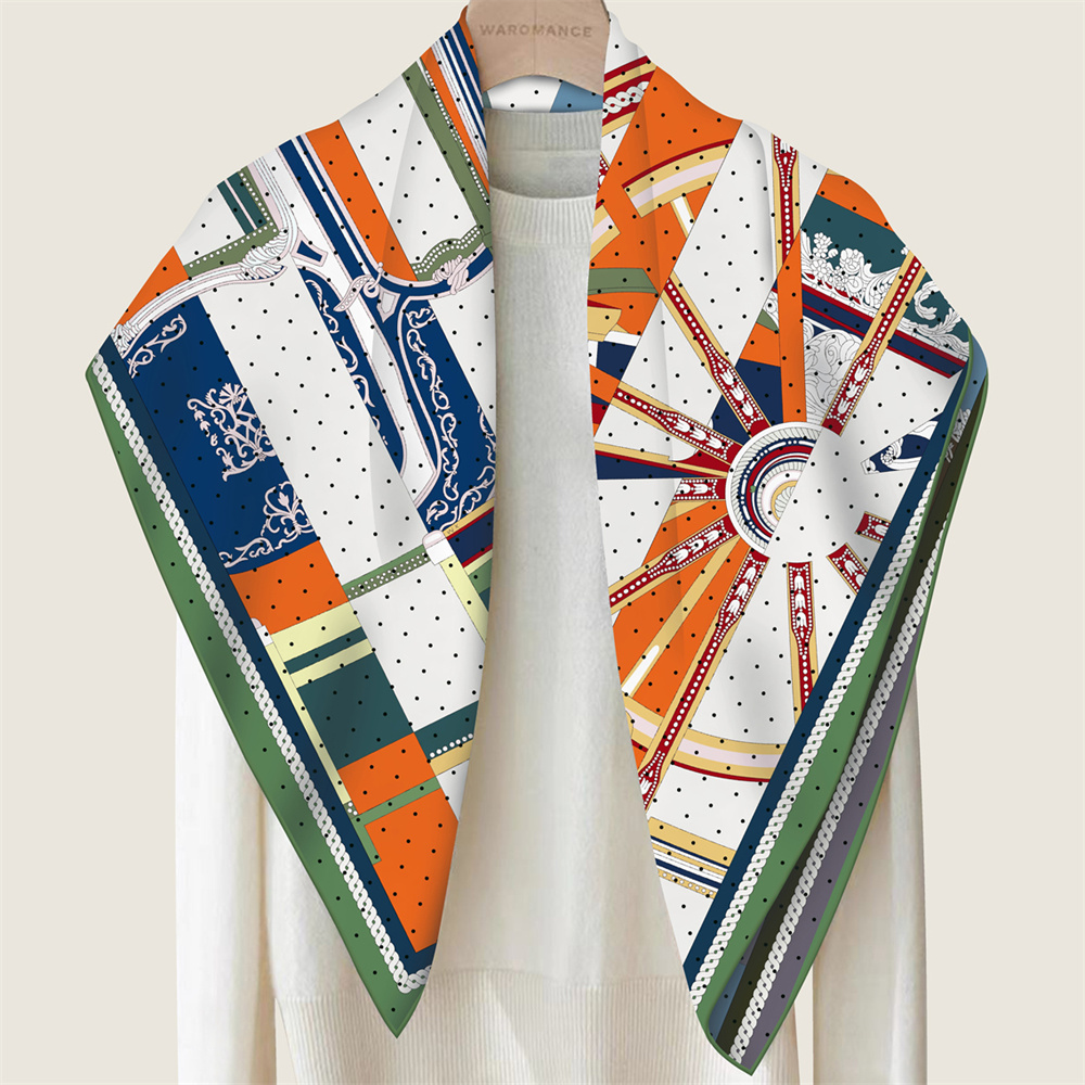 POBING ручной скрученный сарже – обзор и цена Silk Scarf Square